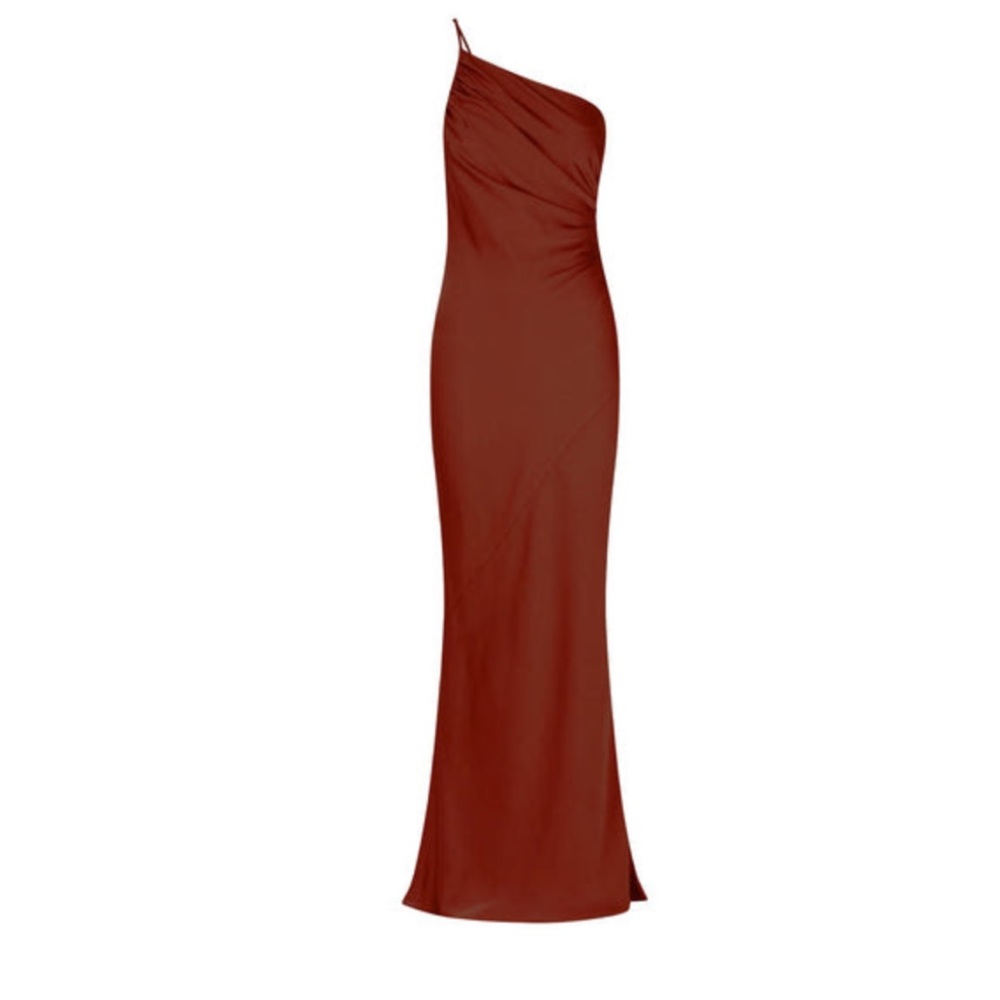 Brand new, Sangria/Cinnamon red Shona Joy floor length gown!